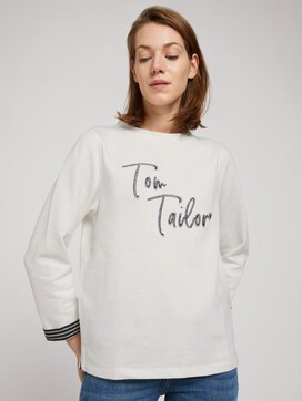 Sweatshirt mit Bio-Baumwolle - 5 - TOM TAILOR