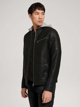 Faux leather biker jacket with TENCEL ™ - 5 - TOM TAILOR Denim