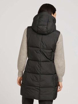 Long quilted waistcoat with a hood - 2 - TOM TAILOR