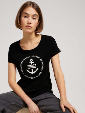 T-Shirt mit Logo-Print aus nachhaltiger Baumwolle - 5 - TOM TAILOR Denim