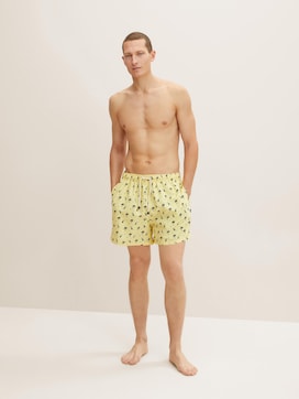 Swimming trunks with a palm tree pattern - 1 - TOM TAILOR