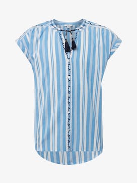 Striped kaftan blouse - 7 - TOM TAILOR