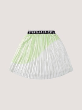 Pleated skirt with a print in midi length - 7 - TOM TAILOR
