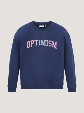 Sweatshirt with lettering - 7 - TOM TAILOR