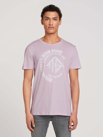 Mode Shirts Netshirts Tom Tailor Denim Netshirt volledige print casual uitstraling 