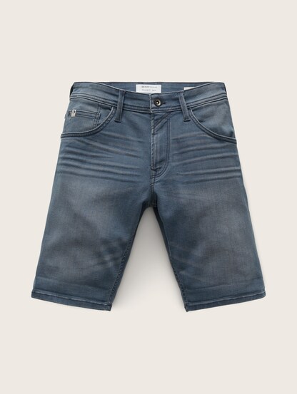 Tom Tailor Denim Short en jean orange fonc\u00e9 Fixation de logo Mode Shorts en jean Pantalons courts m\u00e9tallique 