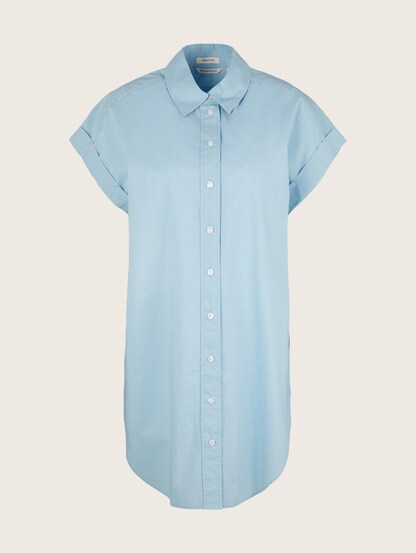 Camicetta blu Tom Tailor Denim Dames Kleding Topjes en shirts Blouses Tom Tailor Blouses 