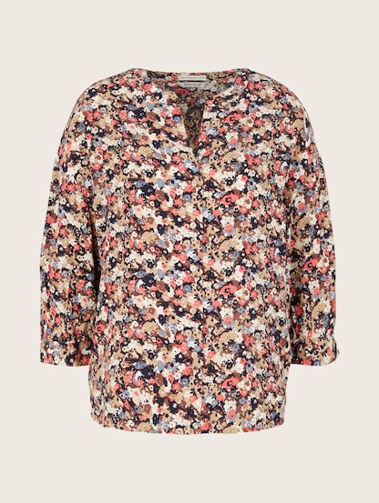 Mode Blouses Slip-over blouses Tom Tailor Slip-over blouse volledige print casual uitstraling 