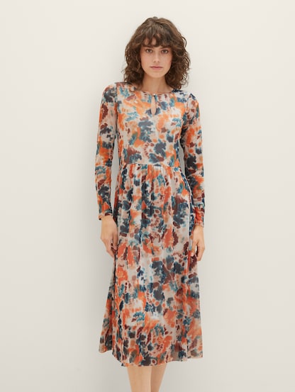 Patterned midi dress Tailor by Tom