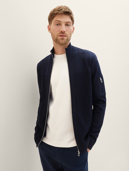 Textured cardigan by Tailor Tom