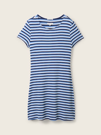 Striped dress with recycled polyester by Tom Tailor