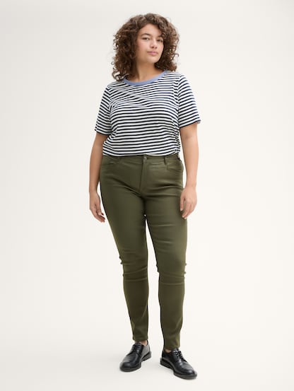 Plus Coated Skinny Jeans by Tom Tailor