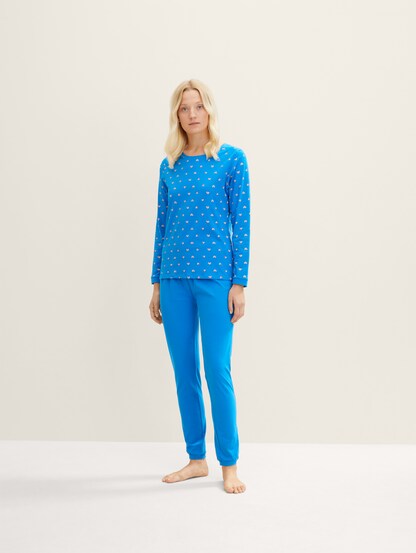 Mode & Accessoires Kleidung Nachtwäsche & Homewear Schlafanzüge Tom Tailor zweiteiliger kurzer Damen Pyjama 