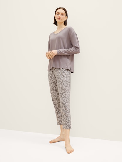 Pyjamas with a leo print by Tom Tailor