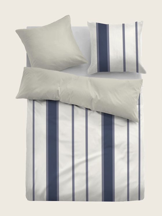 Linge de lit rayé par Unisex, indigo / indigo