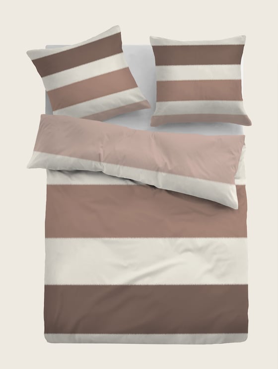 Linge de lit rayé par Unisex, braun / braun