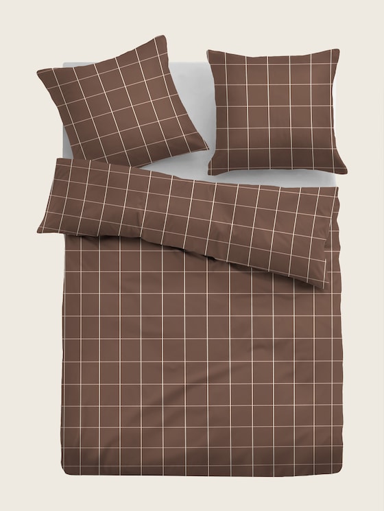 Parure de lit avec motif à carreaux