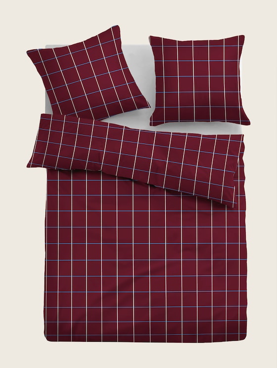 Parure de lit avec motif à carreaux par Unisex, barolo