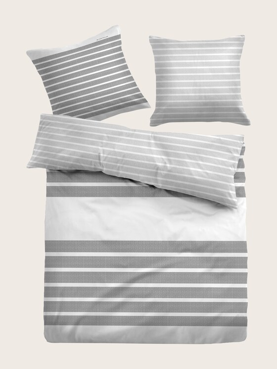 Satin cross-striped bed linen