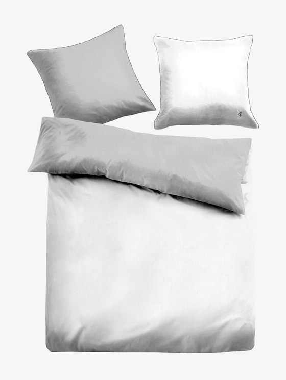 Omkeerbaar beddengoed van satijn - uniseks - white grey Omkeerbaar beddengoed van satijn - uniseks - white grey - 7 - TOM TAILOR