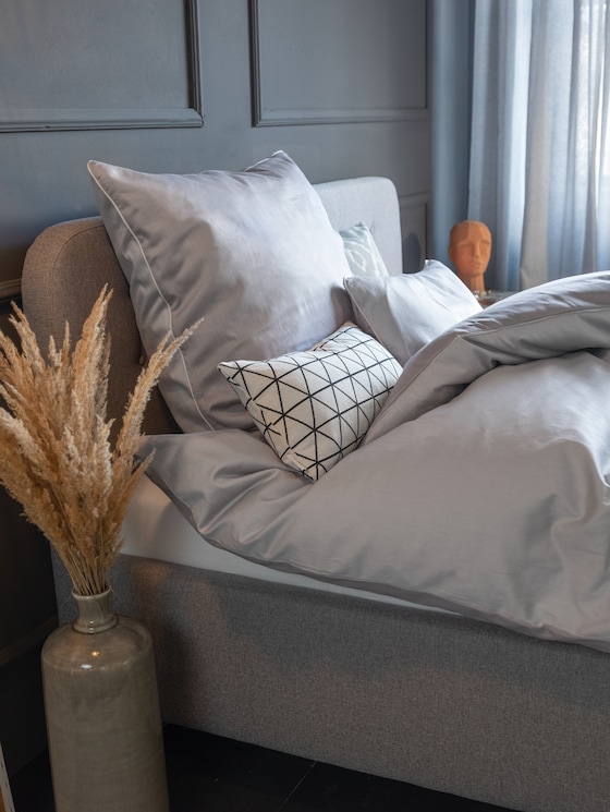 Bettwäsche in Satin-Optik von Unisex, grey