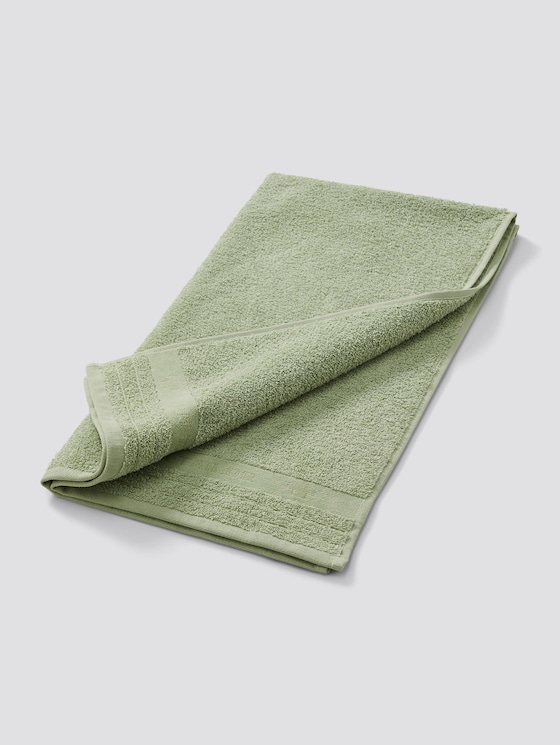 terry cloth towel  -  - reseda - 7 - Tom Tailor E-Shop Kollektion