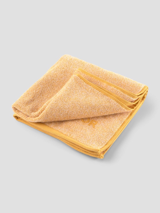 Mottled bath towel -  - mustard - 7 - Tom Tailor E-Shop Kollektion