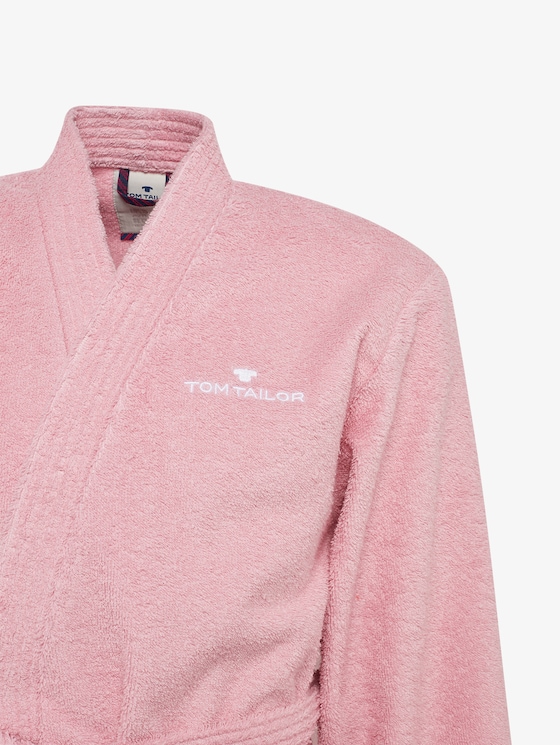 Basic badjas door Unisex, rose