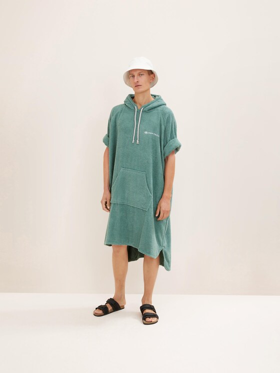 Hooded surf poncho