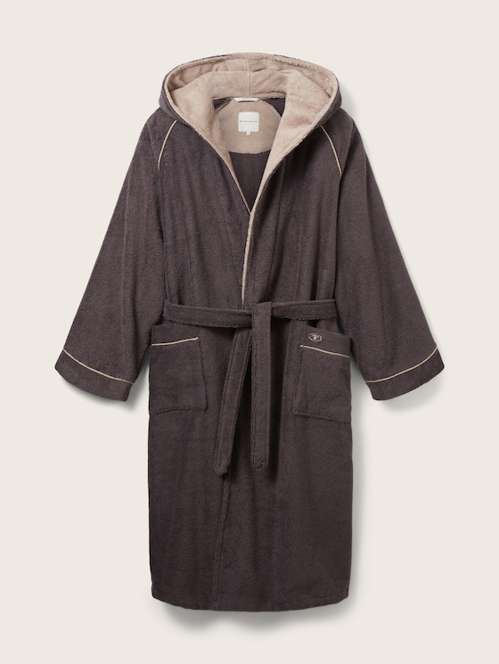 Badjas door Unisex, dunkelgrau / dark grey