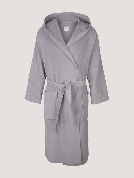 Badjas met capuchon door Unisex, silver