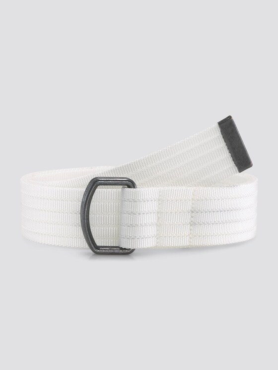 Extra langer Stoffgürtel mit Ösen - Männer - white Extra langer Stoffgürtel mit Ösen - Männer - white - 7 - TOM TAILOR Denim