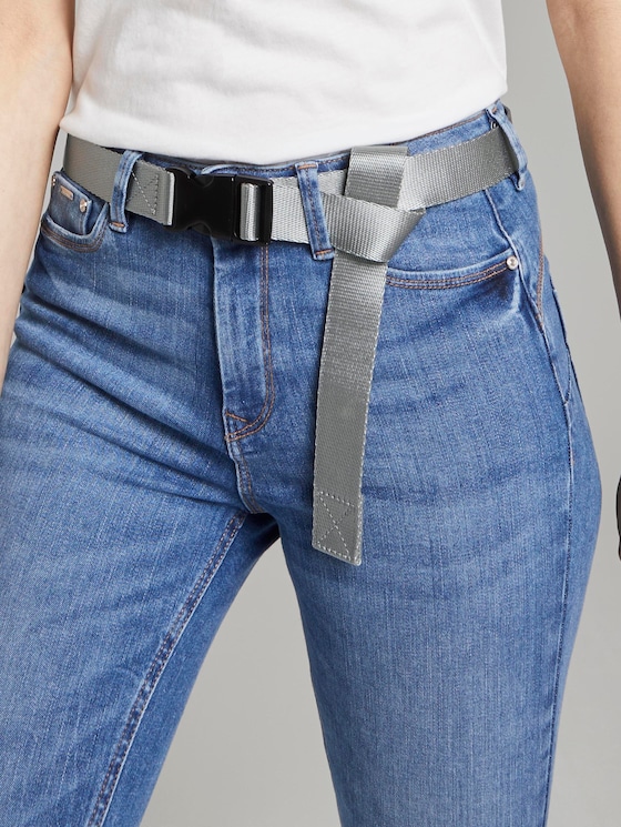 Extra langer Stoffgürtel mit Schnallenverschluss - Männer - grey Extra langer Stoffgürtel mit Schnallenverschluss - Männer - grey - 5 - TOM TAILOR Denim