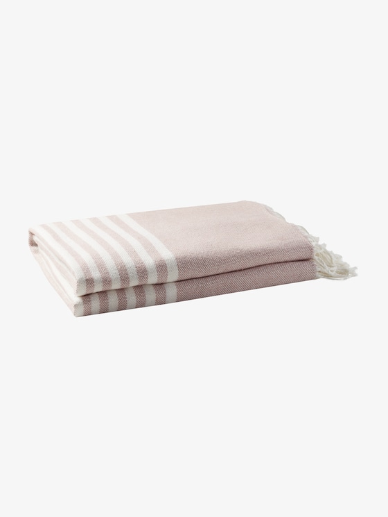 Gestreifte Decke von Unisex, antic pink