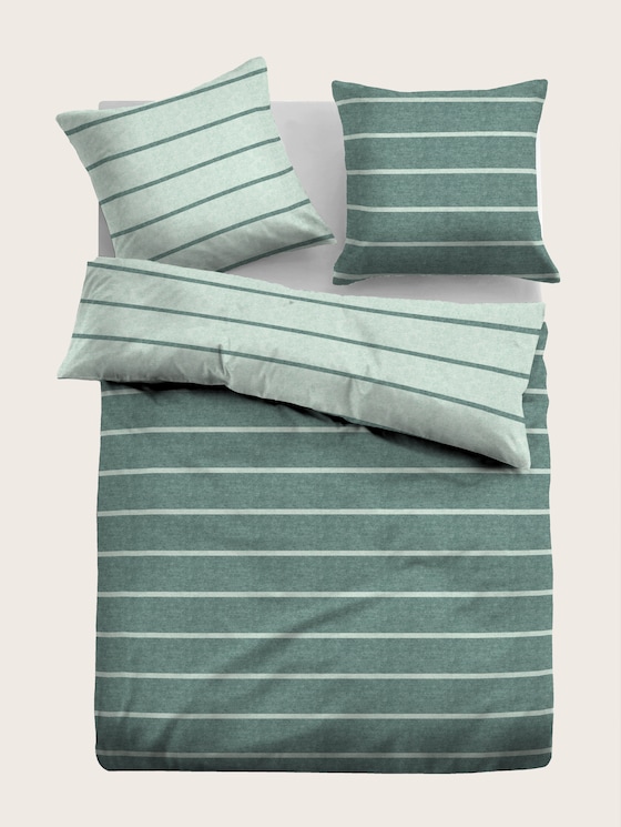 Striped flannel bedding