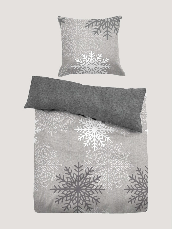 Gemusterte Flanell Bettwäsche von Unisex, grey