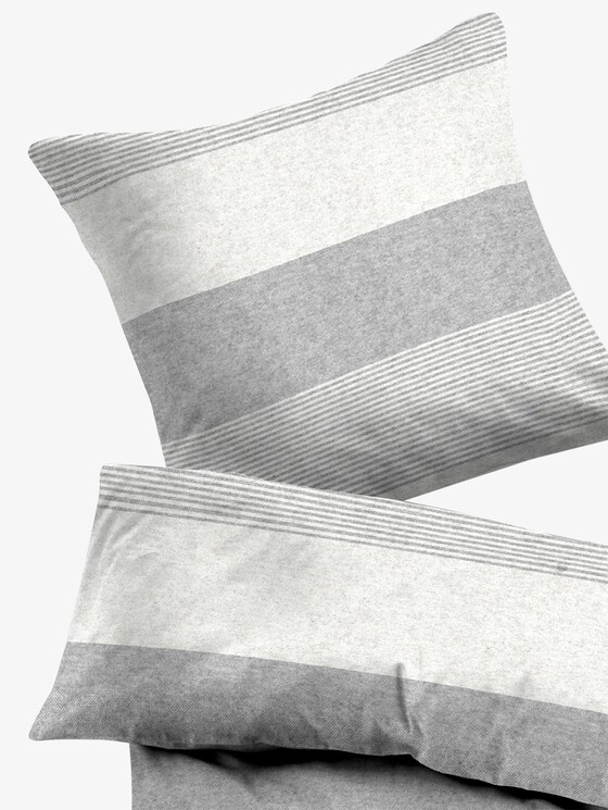 Gestreifte Bettwäsche - unisex - grey Gestreifte Bettwäsche - unisex - grey - 2 - TOM TAILOR