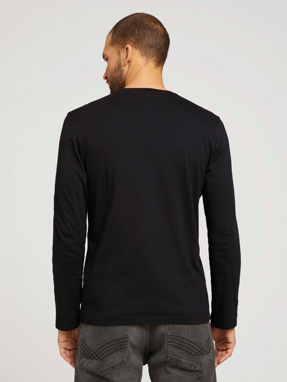 Langarmshirt mit Print - Männer - Frost Ash Langarmshirt mit Print - Männer - Frost Ash - 2 - TOM TAILOR