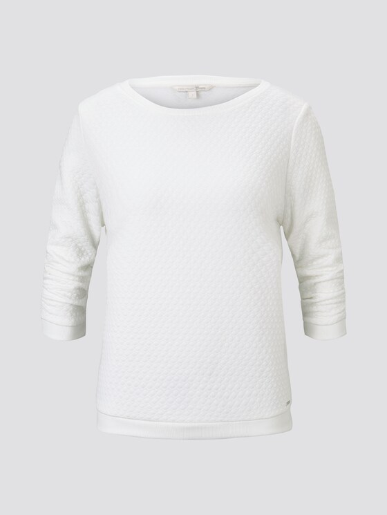 Pullover met getextureerd patroon - Vrouwen - Off White Pullover met getextureerd patroon - Vrouwen - Off White - 7 - TOM TAILOR Denim