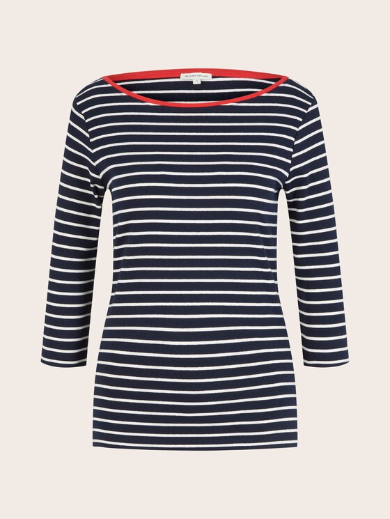 Striped top - Women - navy stripe Striped top - Women - navy stripe - 7 - TOM TAILOR