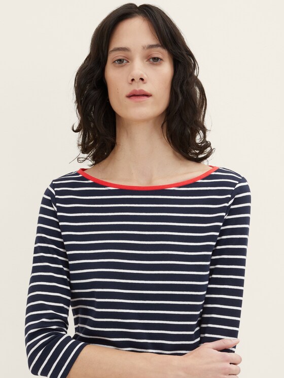 Striped top - Women - navy stripe Striped top - Women - navy stripe - 9 - TOM TAILOR