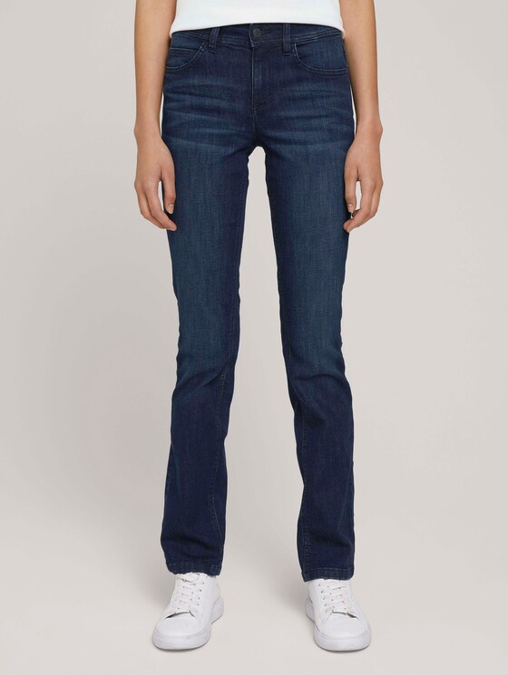 Alexa Straight Jeans mit Bio-Baumwolle - Frauen - Rinsed Blue Denim Alexa Straight Jeans mit Bio-Baumwolle - Frauen - Rinsed Blue Denim - 1 - TOM TAILOR