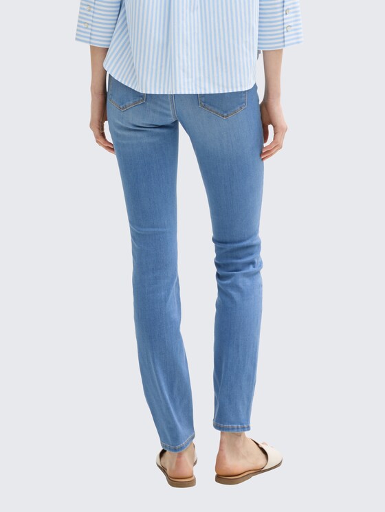 Buena Vista Slim fit capri-jeans met ritssluitingen, model 'Malibu' in lichtblauw online kopen | P&C