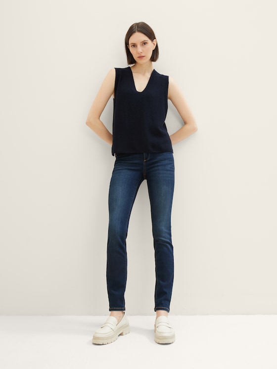 Alexa Skinny Jeans - Frauen - dark stone wash denim - 3 - TOM TAILOR