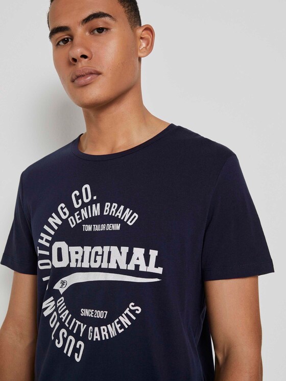 T-Shirt met print - Mannen - Sky Captain Blue T-Shirt met print - Mannen - Sky Captain Blue - 9 - TOM TAILOR Denim