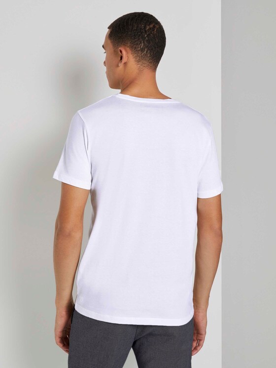 T-Shirt mit Print - Männer - White T-Shirt mit Print - Männer - White - 2 - TOM TAILOR Denim