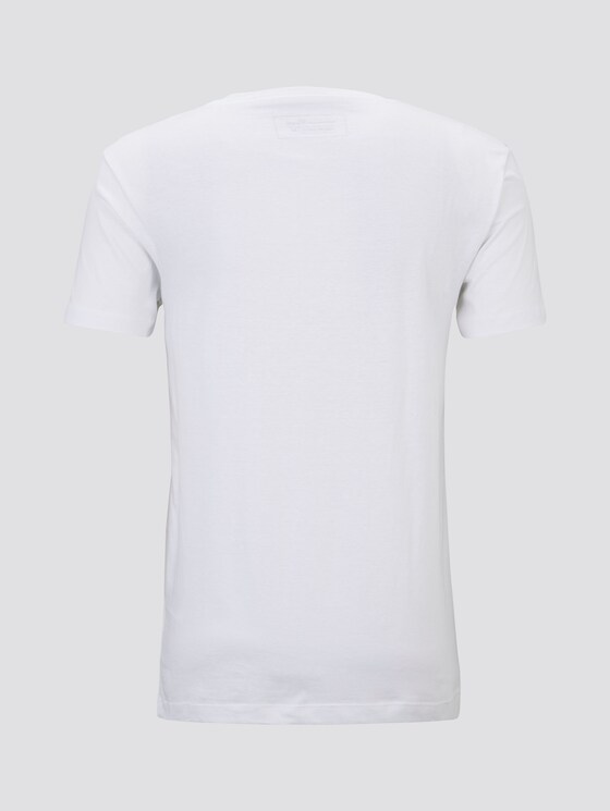 T-Shirt mit Print - Männer - White T-Shirt mit Print - Männer - White - 8 - TOM TAILOR Denim
