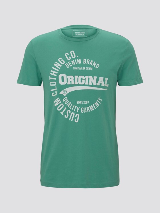 T-Shirt mit Print - Männer - spearmint green T-Shirt mit Print - Männer - spearmint green - 7 - TOM TAILOR Denim