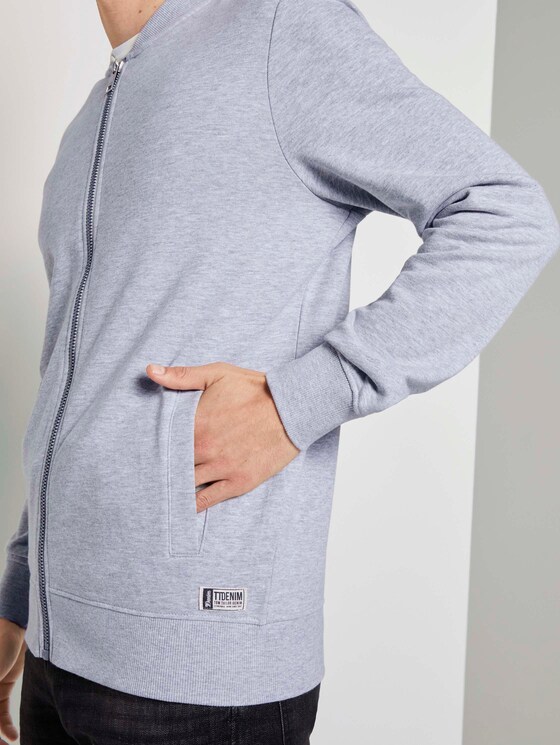 Basic sweatvest - Mannen - Light Stone Grey Melange Basic sweatvest - Mannen - Light Stone Grey Melange - 10 - TOM TAILOR Denim