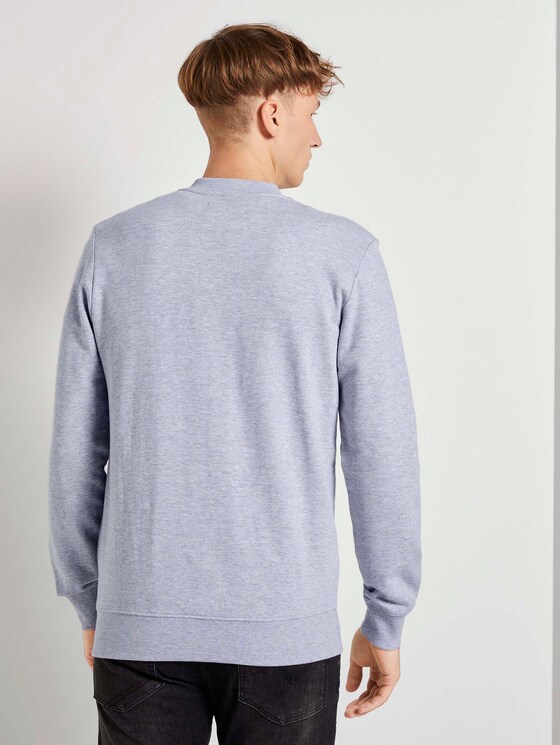 Schlichte Sweatjacke - Männer - Light Stone Grey Melange Schlichte Sweatjacke - Männer - Light Stone Grey Melange - 2 - TOM TAILOR Denim